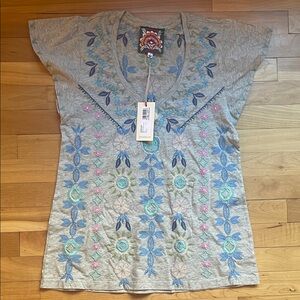 Johnny Was Oriel Flutter Sleeve Top